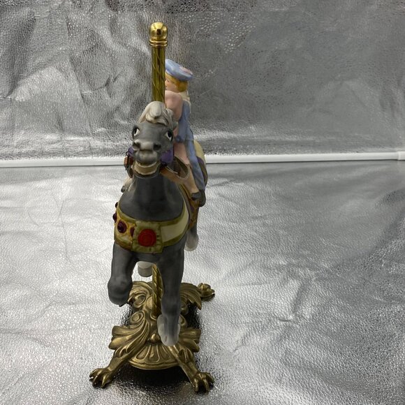 American‎ Carousel Horse By Tobin Fraley Second Edition Coin Inlay NUMBERED - Picture 9 of 14